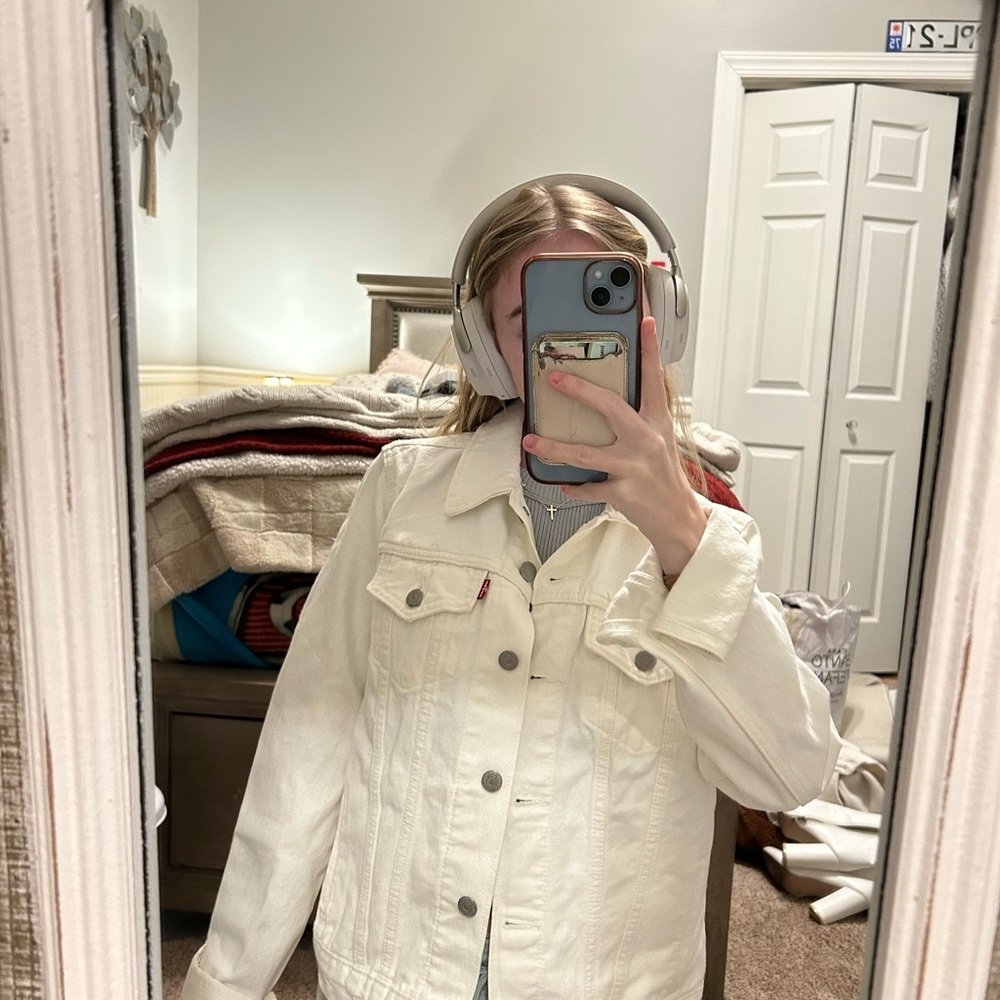 Women's Cream Denim LEVI Jacket